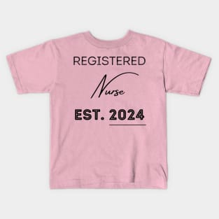 Registered Nurse Est 2024 Kids T-Shirt